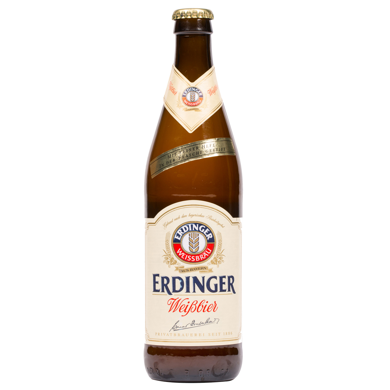 Erdinger Weisse Beer - Hefeweizen 5.3% 500ml Bottle