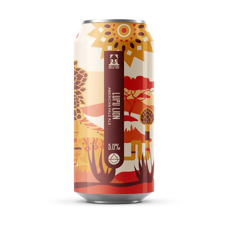 Brew York Lupu Lion - American Pale Ale (GF) 5% 440ml