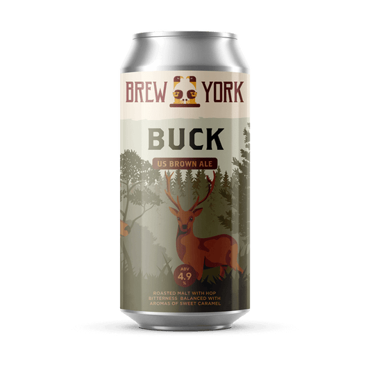 Brew York Buck - 4.9% US Brown Ale 440ml
