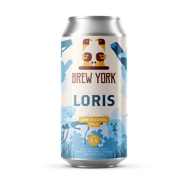 Brew York Loris - Low Alcohol Pale Ale 0.5% 440ml