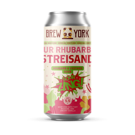 Brew York Sour Rhubarbara Streisand - Rhubarb & Custard Sour 5.5% 440ml