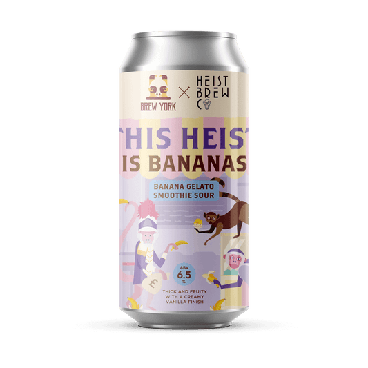 Brew York This Heist is Bananas - Banana Gelato Smoothie Sour 6.5% 440ml