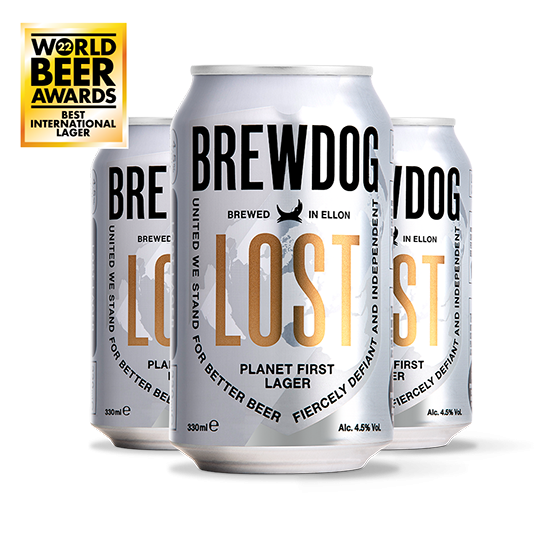 Brewdog Lost Lager - Clean, Crisp, Refreshing 4.5% 330ml x4