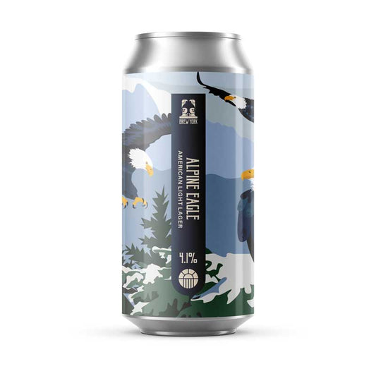 Brew York Alpine Eagle - American Light Lager 4.1% 440ml
